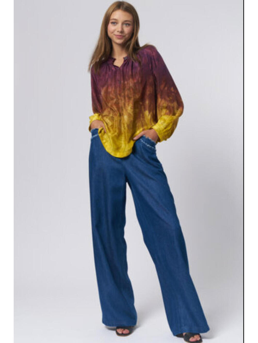 Raquel Allegra Sabine Blouse, $549 NWT, Size 00 #2440